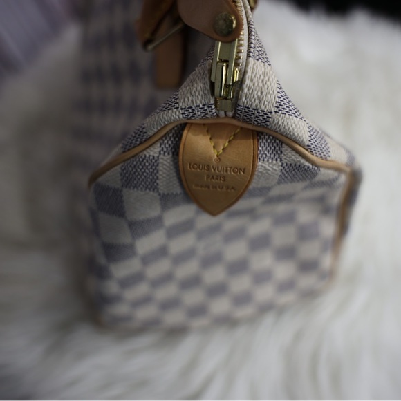 Louis Vuitton Azur Speedy 30 with lock and key - Picture 7 of 10